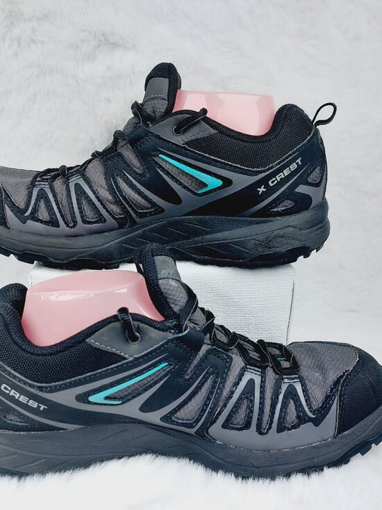 Salomon X Crest Men\'s Black Atlantis Ultra Prime GORE-TEX Prime Hiking Shoes 9.5 main image 10